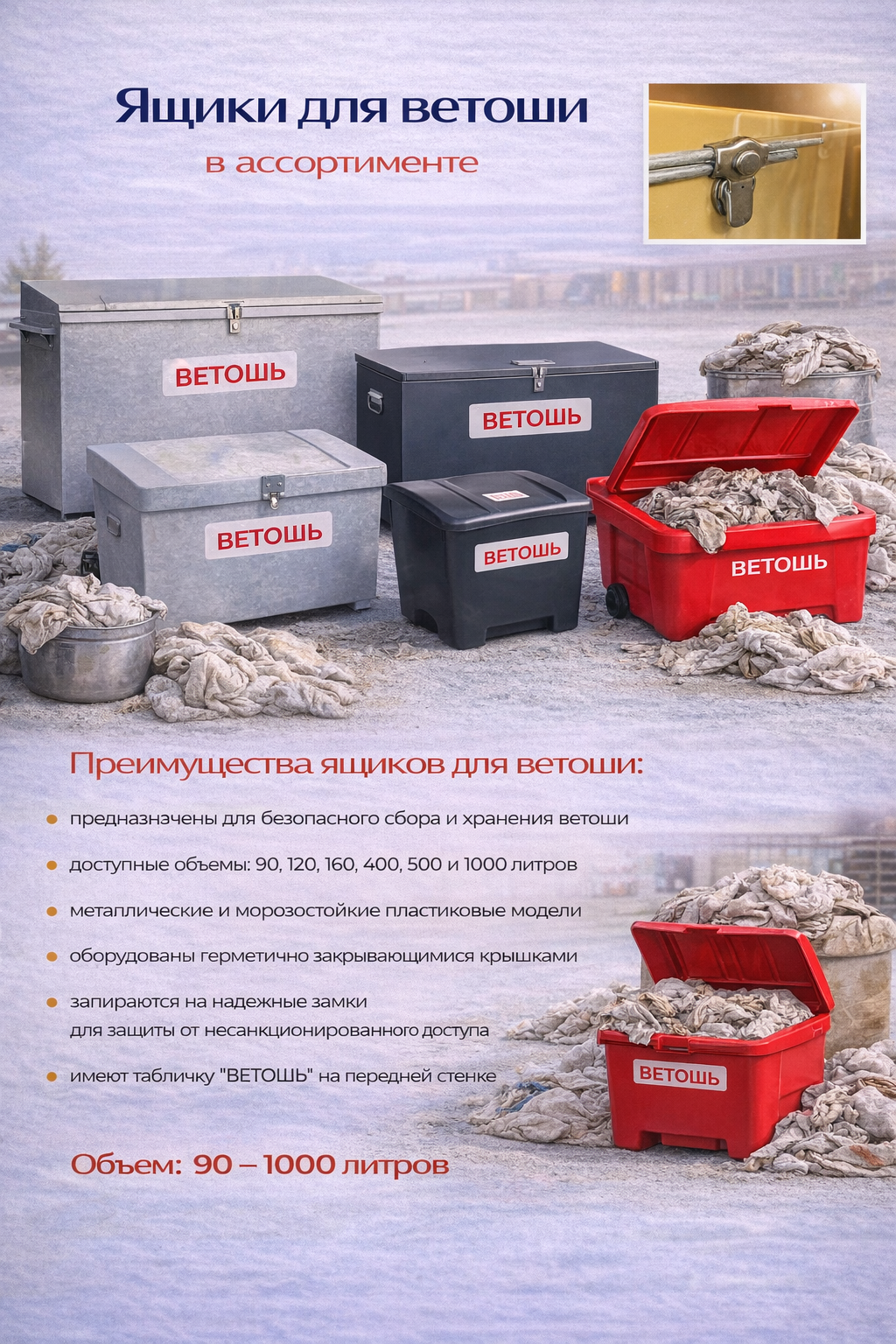 Контейнеры для ветоши в 0FFER