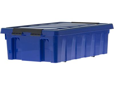 Ящик сплошной 580×390×180 мм, объем 35 л., арт.: Rox Box 35, синий, код: 18709