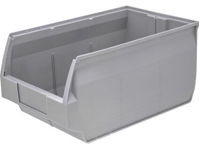 Ящик сплошной 500×310×250 мм, объем 38.75 л., арт.: 5006, серый, код: 19472