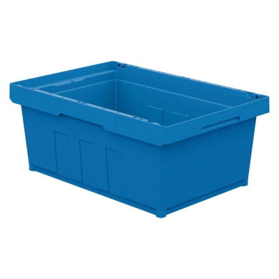 Вкладываемый контейнер INSTORE KVR-6422 600x400x235 мм голубой с усиленным дном
