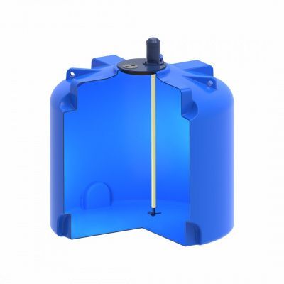 Емкость Экопром TR 3000 л синяя с пропеллерной мешалкой