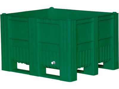 Контейнер п/э 1200х800х740 сплошной, на 3 полозьях, с СП 1, код: 24932