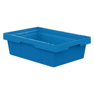 Вкладываемый контейнер INSTORE KV-6417 600x400x172 мм голубой со сплошным дном