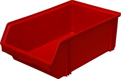 Ящик сплошной 500×310×183 мм, объем 28.37 л., арт.: 7965, красный, код: 00569