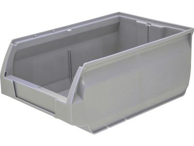 Ящик сплошной 350×230×150 мм, объем 12.08 л., арт.: 5003, серый, код: 16588