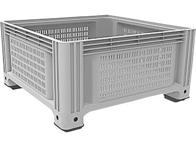 D-Box 1130 P 1130x1130x580 мм перфорированный на ножках, арт. D-Box 1130 P (580) серый, код: 19676