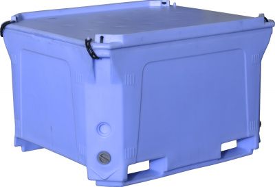 Контейнер 1230х1030х820 мм с крышкой, арт. RIC 660 синий, код: 02416