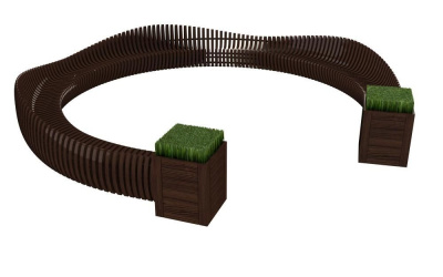 Скамейка «Long bench» 16,8 м