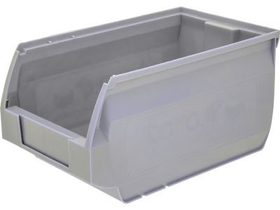 Ящик сплошной 250×150×130 мм, объем 4.88 л., арт.: 5002, серый, код: 16587