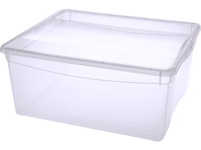 Ящик 400х335х170, объем 18, прозрачный, код:23366