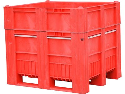 Контейнер п/э 1200x1000x1035 сплошной, на 3 полозьях, код: 33941