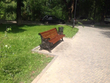 Скамейка чугунная «Ажурная» 3,0 м (3 опоры)