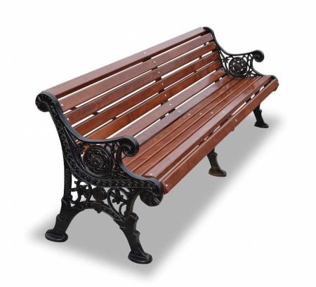 Скамейка чугунная «Ажурная» 3,0 м (3 опоры)