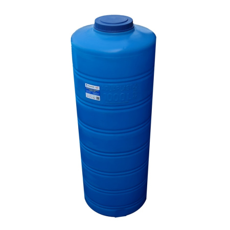 Овально-вертикальная емкость Aquaplast 1000 л Синий