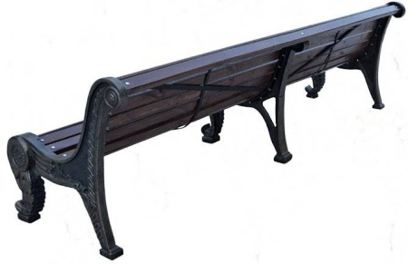 Скамейка чугунная «Родник» 3,0 м (3 опоры)