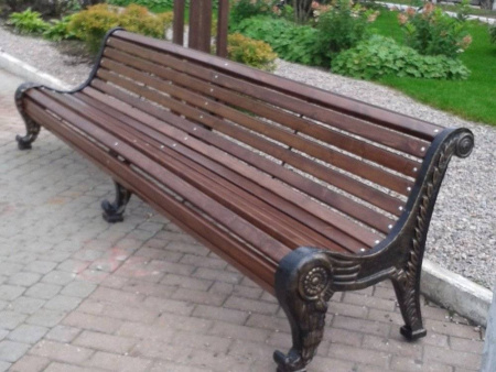Скамейка чугунная «Родник» 3,0 м (3 опоры)