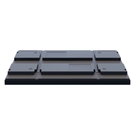Крышка пластиковая BL 1200х800х50 мм чёрная N1 (05.016.1)