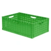 Складной ящик FC-6422 600х400х220 мм салатовый перфорированный