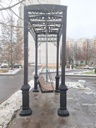 Качели парковые «Сити» Четырехсекционные