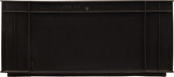 Ящик сплошной 410×300×180 мм, объем 22.14 л., арт.: 302-Б3, чёрный, код: 00412