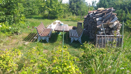 Скамейка алюминиевая «Белые ночи» без подлокотников 3,0 м (3 опоры)