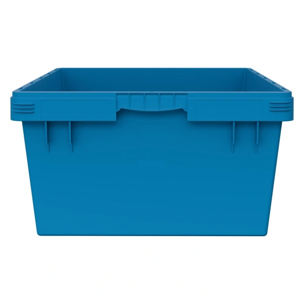 Вкладываемый контейнер INSTORE KV-8632.1 800х600х320 мм голубой со сплошным дном и штабельным упором