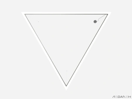 Купить треугольный светильник triangolo 4000k 84w с доставкой