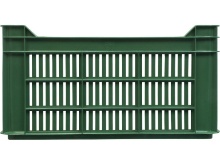 Ящик перфорированный 500×300×264, арт.: 112, объём 39.6, зелёный, код: 01543
