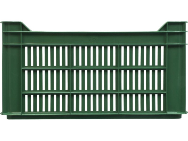 Ящик перфорированный 500×300×264, арт.: 112, объём 39.6, зелёный, код: 01543