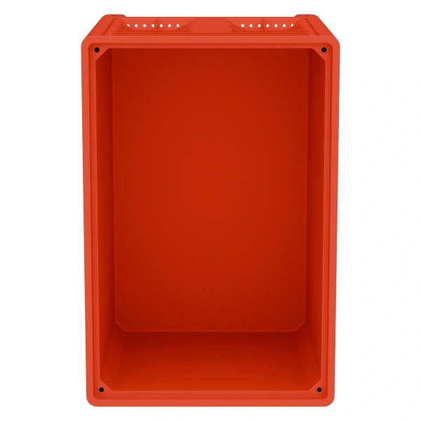 Большой контейнер 1200x800x800 мм iBOX красный со сплошными стенками и дном, на ножках