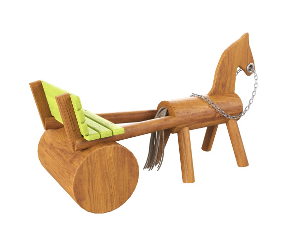Игровой элемент ARTWOOD «Лошадка с повозкой»
