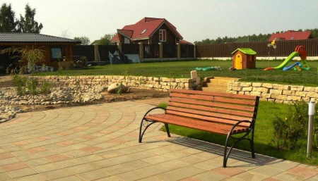 Скамейка стальная «Бульвар» 3,0 м (3 опоры)