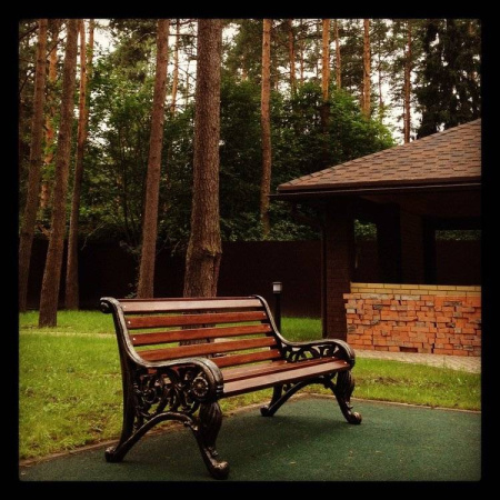 Скамейка чугунная «Парковая тишь» 3,0 м (3 опоры)