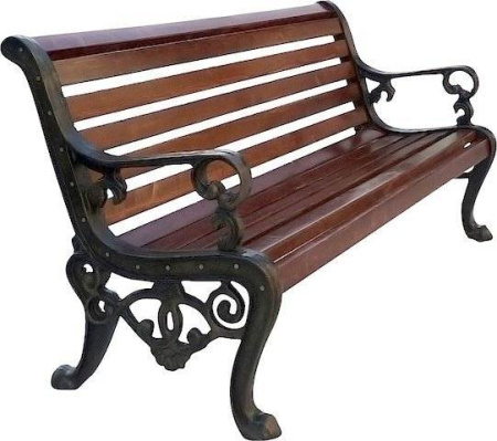 Скамейка чугунная «Аллея» 2,0 м (2 опоры)