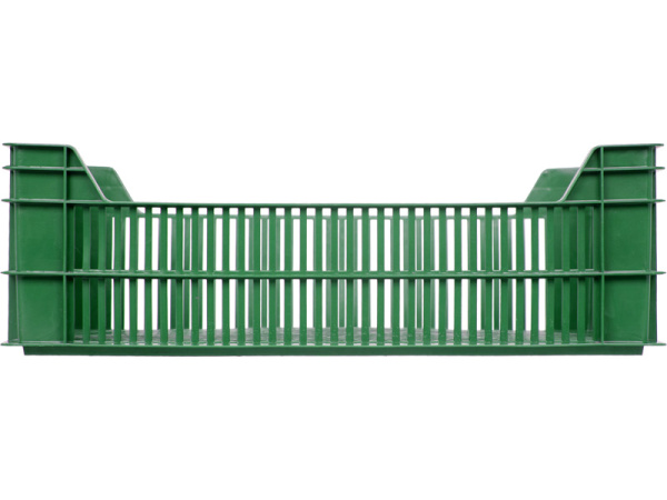 Ящик перфорированный 600×400×190, арт.: 106, объём 48, зелёный, код: 01035