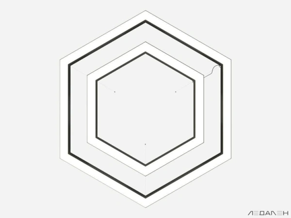 Заказать шестиугольный светильник hexagon duo 6000k 144w артикул  с доставкой