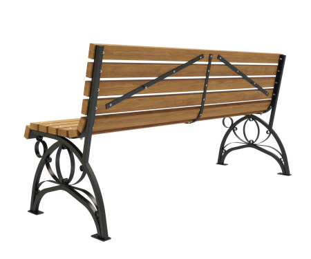 Скамейка стальная «Флора» 3,0 м (3 опоры)