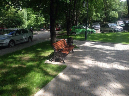 Скамейка чугунная «Ажурная» 3,0 м (3 опоры)