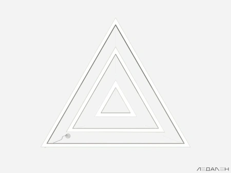 Купить треугольный светильник triangolo trio 6000k 117w с доставкой