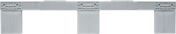 Паллет 800х600х150 сплошной, на 3-х полозьях, арт. TR 680 синий, код: 07879