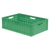 Складной ящик FC-6418 600х400х180 мм зелёный перфорированный