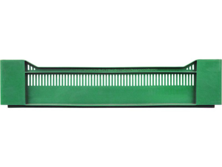 Ящик перфорированный 600×400×135, арт.: 120, объём 32.4, зелёный, код: 04240