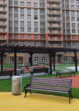 Скамейка чугунная «Новый Парк» 3,0 м (3 опоры)