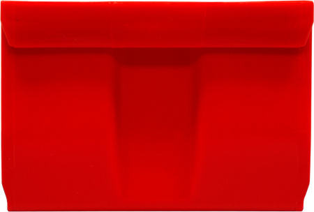 Ящик сплошной 170×105×75 мм, объем 1.34 л., арт.: 5001, красный, код: 10034