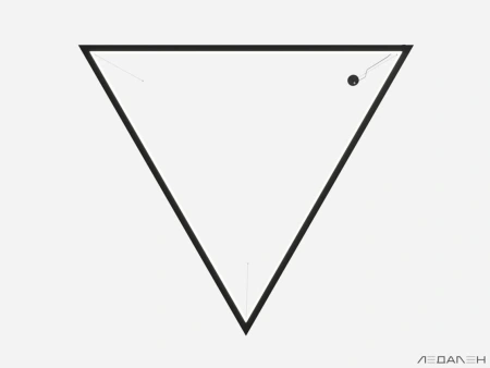Купить треугольный светильник triangolo dentro 5000k 78w с доставкой