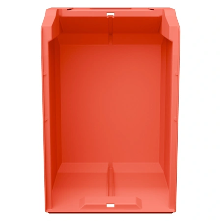 Складской лоток Logic Store 350x225x200 мм красный с отверстиями для продольной перегородки