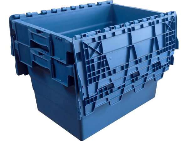 Ящик сплошной 600×400×255 мм, объем 60 л., арт.: SPKM 250, синий, код: 17632