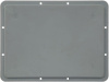 Ящик сплошной 400×300×220 мм, объем 21 л., арт.: ЕС 4322.2, серый, код: 14174