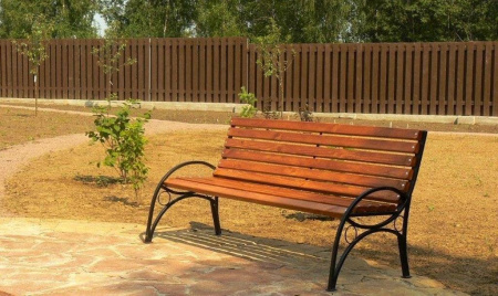 Скамейка стальная «Бульвар» 3,0 м (3 опоры)