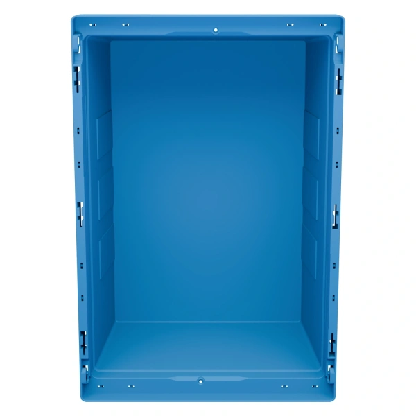 Вкладываемый контейнер INSTORE KV-6422 600x400x220 мм голубой со сплошным дном